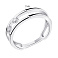 Серебряное кольцо с фианитами (арт. 7501/6187) – изображение 2