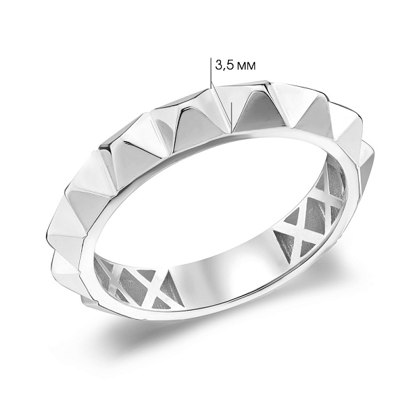Золотое кольцо без камней (арт. 156370б) – изображение 2