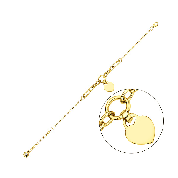 Браслет з жовтого золота з підвіскою (арт. 326334ж) – зображення 1