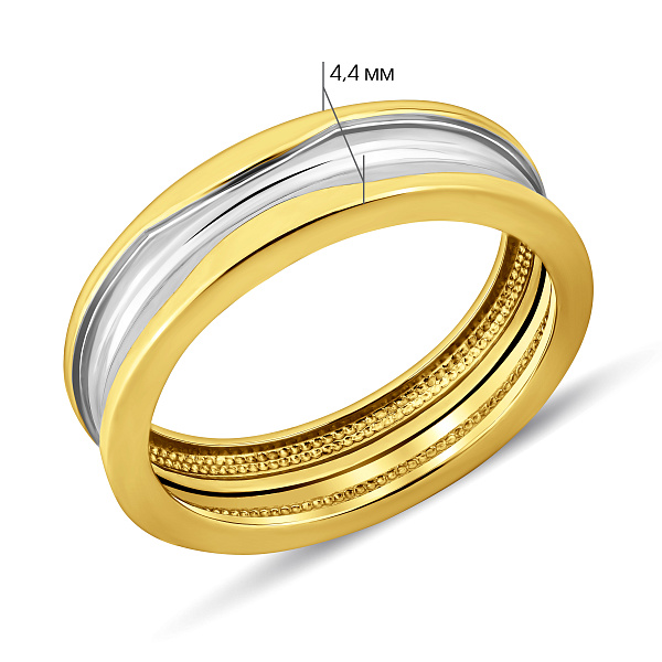 Золотое кольцо без камней (арт. 141012ж) – изображение 4