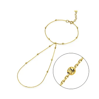 Слейв браслет из желтого золота (арт. 340101ж)