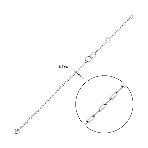 Срібний браслет (арт. 7509/3814) – зображення 2