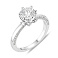 Серебряное помолвочное кольцо с фианитами (арт. 7501/8834) – изображение 1