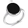 Серебряное кольцо с ониксом (арт. 7501/6796о) – изображение 2