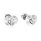 Золоті сережки пусети «Серденька» з фіанітами (арт. 111075б) – зображення 1
