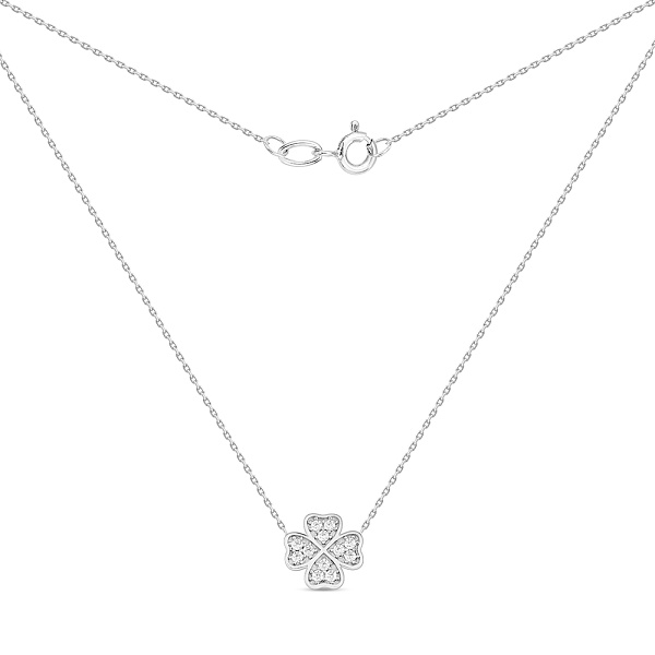 Колье из белого золота с фианитами (арт. 360149б) – изображение 2