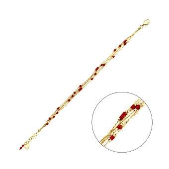 Браслет Francelli з жовтого золота (арт. 325046жк)