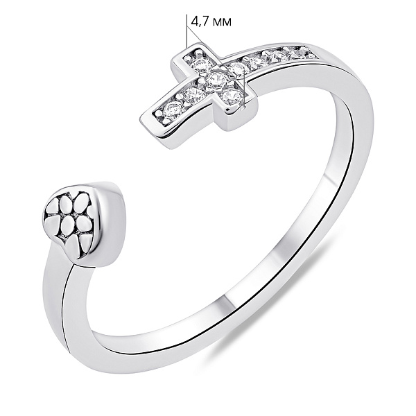 Серебряное кольцо с фианитами (арт. 7501/7005) – изображение 2