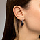 Серебряные серьги с авантюрином (арт. 7502/2250Авч) – изображение 2