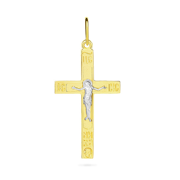 Крестик Оберег из желтого золота (арт. 501588ж) – изображение 1