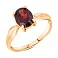 Кольцо золотое с гранатом (арт. 140355Пк) – изображение 1