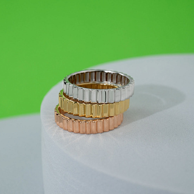 Обручальное кольцо из белого золота  (арт. 239236б)