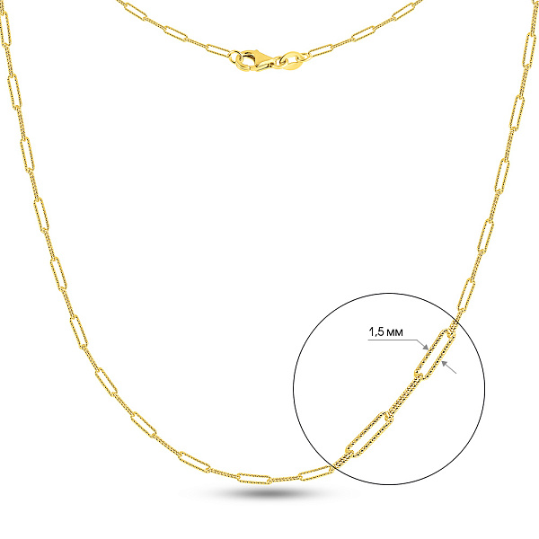 Кольє Francelli з жовтого золота (арт. 352535ж) – зображення 4