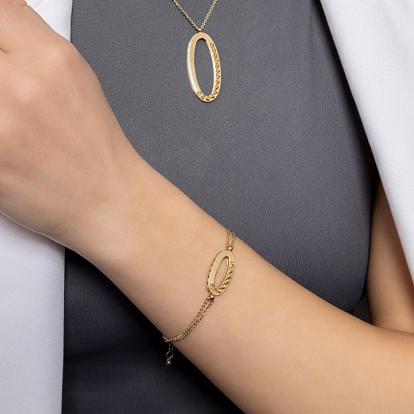 Браслет из желтого и белого золота (арт. 3261151жб) – изображение 4