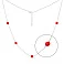 Серебряное колье с кораллами (арт. 7507/2145615Крк) – изображение 1