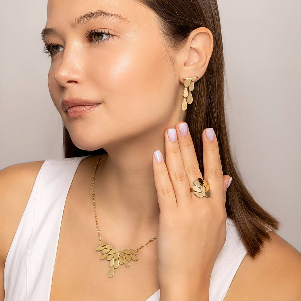 Золотые серьги Francelli (арт. 1091687ж) – изображение 4