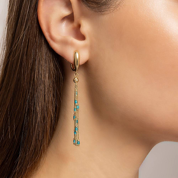 Золоті сережки Francelli (арт. 108031жг) – зображення 3