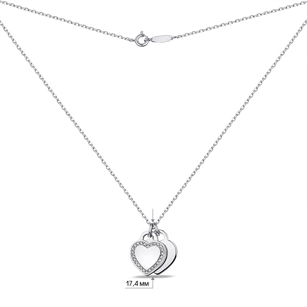 Серебряное колье с фианитами (арт. 7507/1602) – изображение 3