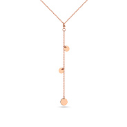 Золотое колье-галстук "Монеты" (арт. 352204)