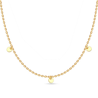 Кольє з жовтого золота "Монети" (арт. 351558/3ж)