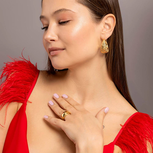 Серьги Francelli из желтого золота (арт. е1091765/30ж) – изображение 3