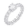 Серебряное кольцо с фианитами (арт. 7501/6995) – изображение 1