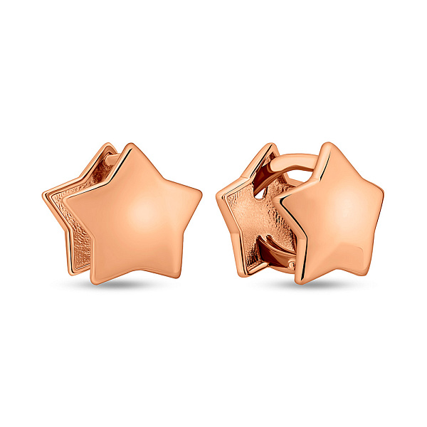 Золотые серьги без камней (арт. 1101032) – изображение 1