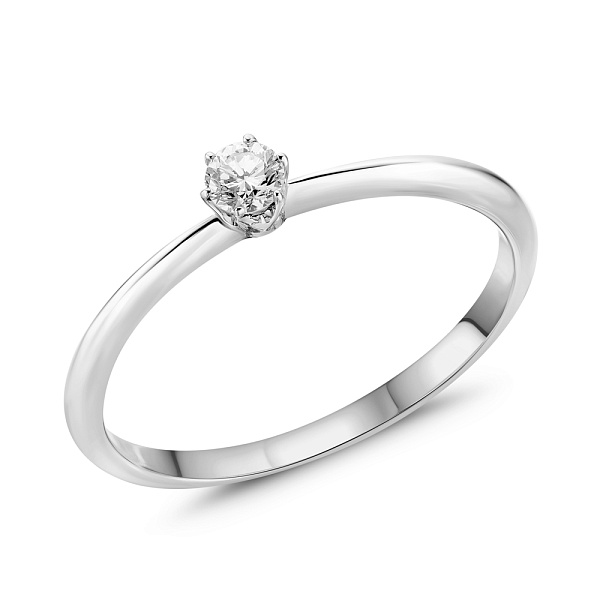 Каблучка з білого золота з діамантом (арт. 1108779202) – зображення 1