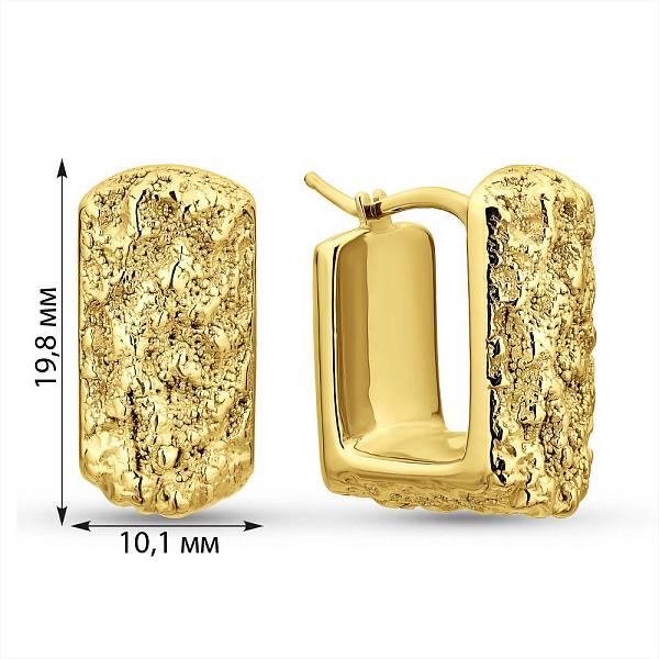 Сережки з жовтого золота Francelli (арт. е1091990ж) – зображення 4