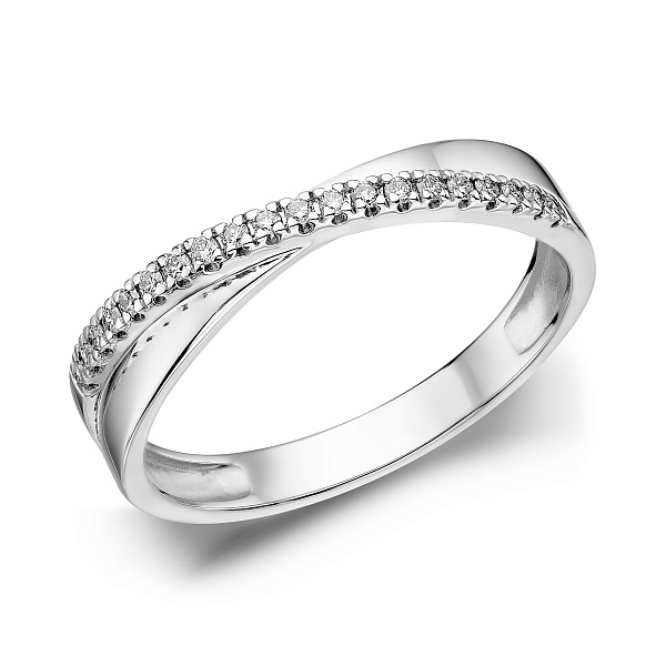 Золотое кольцо с бриллиантами (арт. К011055010б) – изображение 1