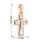 Хрестик золотий з розп'яттям (арт. 501657) – зображення 3
