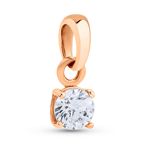 Золотой подвес с фианитом (арт. 3103872101) – изображение 1