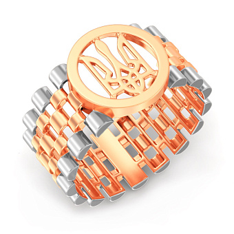 Золота печатка Герб України-Тризуб (арт. 170096)