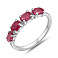 Серебряное кольцо с рубинами (арт. 7501/2193708Р) – изображение 1