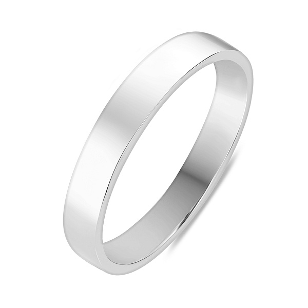 Обручальное кольцо Американка из белого золота (арт. 239218б) – изображение 1