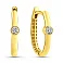 Серьги из желтого золота с фианитом (арт. 1091034/20ж) – изображение 1