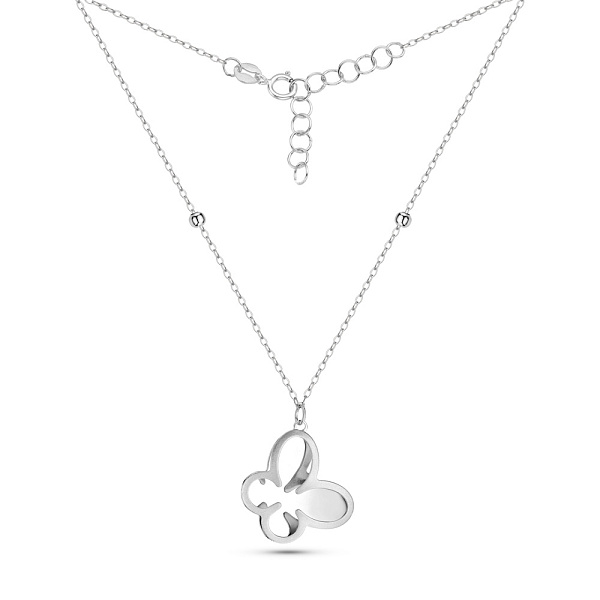 Золотое колье Бабочка (арт. 352792б) – изображение 2