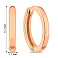 Серьги-кольца из красного золота (арт. 110636) – изображение 5
