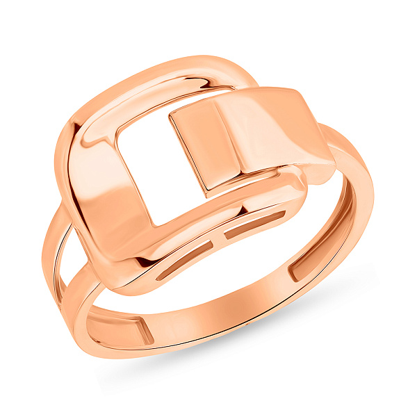 Кольцо из красного золота без камней (арт. 155207) – изображение 1