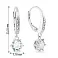 Сережки-підвіски зі срібла з фіанітами (арт. 7502/4509) – зображення 2