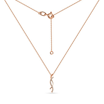 Фото Колье из красного золота с бриллиантами (арт. Ц011428)