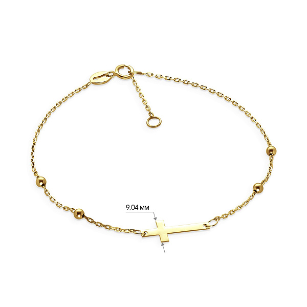 Золотий жіночий браслет на руку (арт. 323381ж) – зображення 2