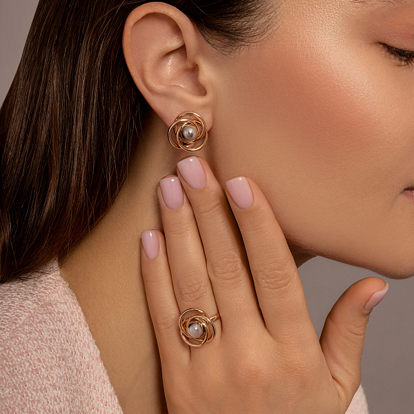 Золотые серьги без камней (арт. 111435кб) – изображение 4