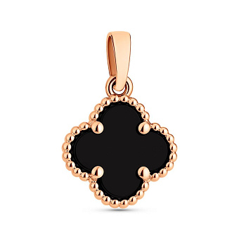 Золотой кулон с ониксом (арт. 441439/8о)