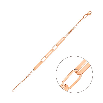 Браслет "Ланки" з червоного золота (арт. 325602)