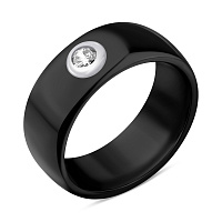 Каблучка з кераміки і срібла (арт. 7501/К2ФК/4042-16,5)