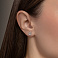 Серьги из белого золота с бриллиантами (арт. С341602020б) – изображение 2