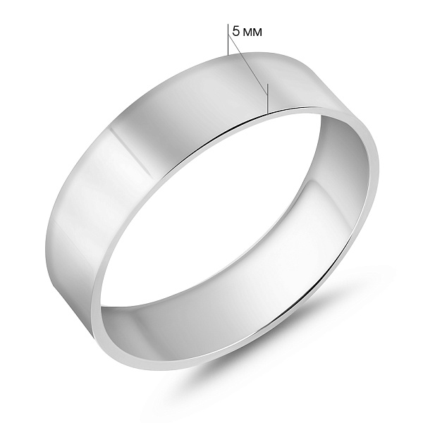 Обручка Американка з білого золота (арт. 239180б) – зображення 5