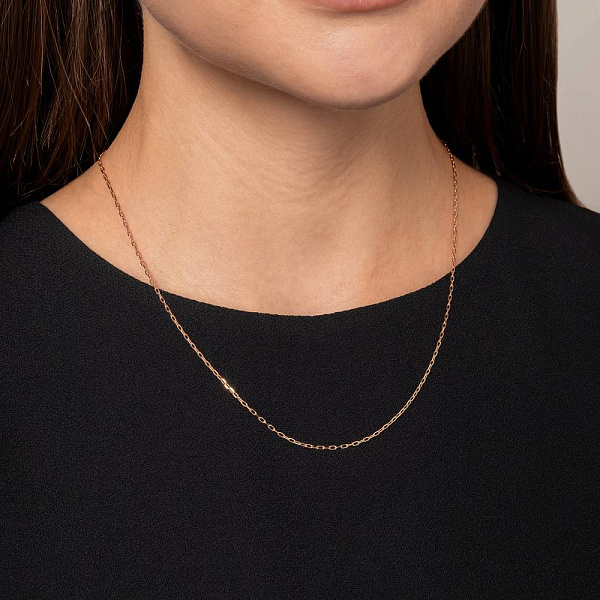 Ланцюжок з червоного золота Якірного плетіння (арт. ц306202) – зображення 2