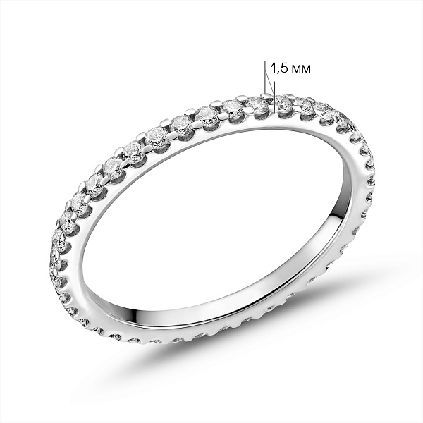 Золотое кольцо с бриллиантами (арт. К011871050б) – изображение 5